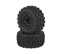 Traxxas Tire on 2.8 Rim Black Sledgehammer (2) TSM rated TRX6792