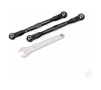 Traxxas Toe links, Front (Tubes Grey-anodised, 7075-T6 aluminium, stronger than Titanium) (88mm) (2 pcs) / rod ends, rear (4 pcs) / rod ends, front (4 pcs) / aluminium wrench (1pc) TRX8948-GRAY