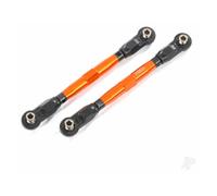 Traxxas Toe links, Front (Tubes Orange-anodised, 7075-T6 aluminium, stronger than Titanium) (88mm) (2 pcs) / rod ends, Rear (4 pcs) / rod ends, Front (4 pcs) / aluminium wrench (1pc) TRX8948A