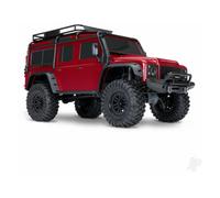 Traxxas TRX-4 Land Rover Defender 1/10 4WD RC Trail Crawler Red TRX82256-4-RED