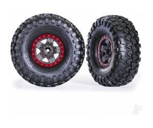 Traxxas TRX-4 Sport Wheels Tyres Assembled 1/10 Red Canyon Trail TRX8181-RED