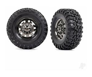 Traxxas TRX-6 Big Rig 2.2in Wheels Tyres Black Chrome Canyon RT TRX8854