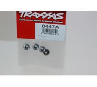 Traxxas TRX 8447 A Black Collar Lock Nut with Flange 5mm Aluminum Toothed NEW