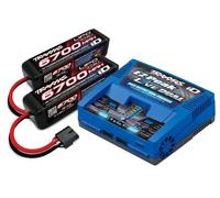 Traxxas 2997 G Live Ez-Dual Charger+2x 2890 4S 6700mAh Lipo 8S X Maxx Pro Set