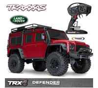 Traxxas TRX-4 Land Rover Defender 1/10 4WD RC Trail Crawler Red TRX82256-4-RED