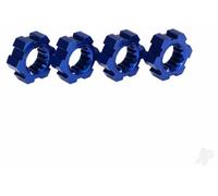 Traxxas Wheel Hubs 12mm Hex Aluminium Blue Anodised 4 Pack TRX7756X