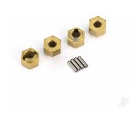 Traxxas Wheel Hubs 7mm Hex Brass TRX-4M Rock Crawler Parts TRX9750X