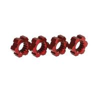 Traxxas Wheel Hubs, Hex, Aluminium (Red-Anodised) (4)