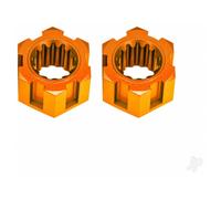 Traxxas Wheel hubs, hex, front (6061-T6 aluminium, orange-anodised) (2) TRX10954-ORNG