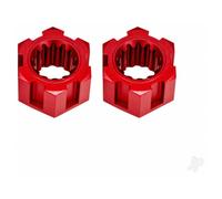 Traxxas Wheel hubs, hex, front (6061-T6 aluminium, red-anodised) (2) TRX10954-RED