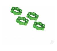 Traxxas Wheel Nuts Serrated 17mm Splined Green Anodised 4 Piece TRX7758G
