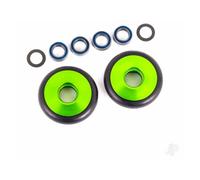 Traxxas Wheelie Bar Wheels 6061-T6 Aluminium Green Anodised TRX9461G
