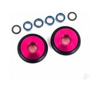 Traxxas Wheelie Bar Wheels 6061-T6 Aluminium Pink Anodised TRX9461P
