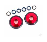 Traxxas Wheelie Bar Wheels 6061-T6 Aluminium Red Two Pack TRX9461R