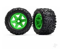 Traxxas Wheels and Tyres Assembled Glued Green Talon EXT 1/8 TRX8672G