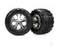 Traxxas Wheels Tyres Assembled Glued 2.8 All-Star Chrome Talon TRX3669