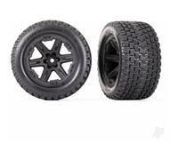 Traxxas Wheels & Tyres, Assembled, Glued (2.8") (RXT Black wheels, Gravix tyres, foam inserts) (4WD electric front/rear, 2WD electric front only) (2) (TSM rated) TRX6764