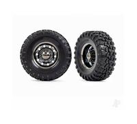 Traxxas Wheels Tyres Assembled Glued Black Chrome Canyon RT TRX8854X