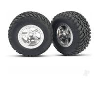 Traxxas Wheels & Tyres, Assembled Glued SCT Off-Road Racing Tyres (2 pcs) TRX5875