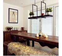 Tray 3 Light LED Bar Ceiling Pendant - Black