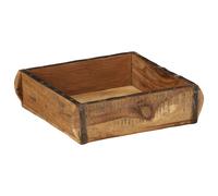 Tray 31x29x10 cm Solid Wood Reclaimed Berkfield Home Brown One Size