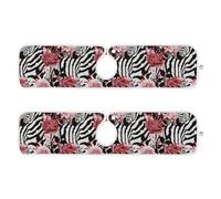 tray around faucet for kitchen sink reusable & decorated hangable mat for bathroom sink for Kitchen Counter & Bathroom Sink 23.6”-- zebras Rose