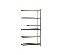 Tray Configuration 18 Shelf System High Black/ Walnut