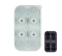 Tray for Freezer, Cute Dog Shaped Ice Block Mould with 4 Cavities, Cat Shaped Moulds | For Refrigerator Drinks Home Coffee Wine Milk Juice