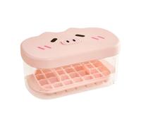 Tray for Making Ice in the Freezer, Stackable 24 Cavity Mould with Container and Lid | Ice Mold - for Whisky Coffee Drinks and in Freezer and Kitchen