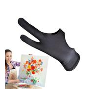 Tray Glove, Two Finger Gloves for Digital Drawing, Pair of Breathable Left Right Gloves for Drawers, Beginners, Handballs, Paper, Sketches, Tablet Use