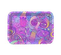 Tray God Rolling Tray “Purple Mushroom” 5” x 7” Tobacco Smoke Accessories -