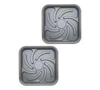 Tray Holder: 2X Plunger Storage Base,Quick Dry Bathroom Rack,Household Cleaning Accessory,Compact Drain Holder with Air Flow Slots