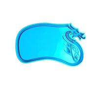 Tray Molds Cup Pad Epoxy Resin Dragon Head Shaped Silicone for Hand-Making Resin Silicone Dragon Head Tray Mold