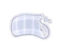 Tray Molds Cup Pad Epoxy Resin Dragon Head Shaped Silicone for Hand-Making Resin Silicone Dragon Head Tray Mold