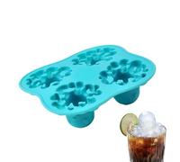 Tray - Octopus Shape Silicone Mold, Easy Release Flexible Maker, Creative Novelty Freezing Tool, Kitchen Bar Accessories, Blue Nautical Ice Form for Whiskey Chocolate Candy