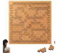 Tray Puzzles, 2026 New Portable Impossible Reverse Thinking Challenging Puzzle, Hard Difficult Wooden Jigsaw Puzzles for Adults, Unique Irregular No-Image Labyrinth (C)