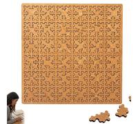 Tray Puzzles, 2026 New Portable Impossible Reverse Thinking Challenging Puzzle, Hard Difficult Wooden Jigsaw Puzzles for Adults, Unique Irregular No-Image Labyrinth (B)