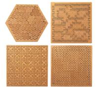 Tray Puzzles, 2026 New Portable Impossible Reverse Thinking Challenging Puzzle, Hard Difficult Wooden Jigsaw Puzzles for Adults, Unique Irregular No-Image Labyrinth (MIX)