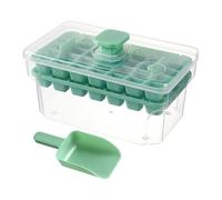 Tray - Tray With Lid And Tray | Portable Press Type Tray | Tray, Easy Squeeze Ice Maker With Spoon 68 Cubes For Whiskey, Cocktai