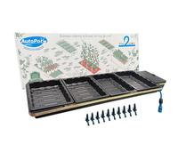 Tray2Grow Kit Automated Multi-Functional Plant Watering System with Pipe and Fittings for Reservoir Connection Click-Fit Filter Power-Free Gardening