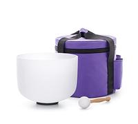 TRAYAYA 12 Inch 432hz Perfect Pitch C Note Root Chakra Crystal Singing bowl With Carrying Case For Sound Healing