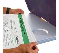 TrayMask Compostable Disposable Tray Table Cover | Must Have Airplane Essentials | Perfect for Kids and Adults Travel Accessories | Provides a Clean Layer of Protection | 6 Pack