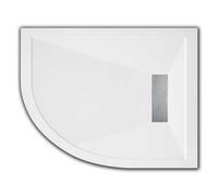 Traymate Linear Offset Quadrant White Shower Tray - 1200mm x 900mm - Left Hand Handing: Left Hand, Please Select Size: 1200 x 900mm