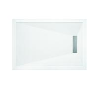 Traymate Linear Rectangular White Shower Tray - 1200mm x 800mm Please Select Size: 1200 x 800mm