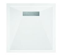 Traymate Linear Square White Shower Tray - 1000mm x 1000mm Please Select Size: 1000 x 1000mm