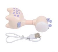 Trayne Giraffe LED Eye Protection Night Light Flexible Neck USB Rechargeable Soft Bedside Reading Desk Decor (Pink)