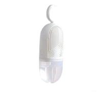 Trayne Hanging Dehumidification Box For Wardrobe And Closet, Reusable Moisture Absorber With Replaceable Calcium Chloride Pack Chemical-Free(White)