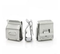 Trayne Stainless Steel Solar PV Cable Clips For Panel Mounting Frame, Dual Compression Photovoltaic Wire Clamps For 2X4mm² Cables (20pcs)