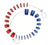 Trayne Thread Inspector, 26Pc Aluminum Thread Gauge Kit For M4-M12 & #6-1/2 Inch Fasteners, Detachable Wire Loops, Wear-Resistant Oxide Finish