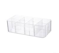 Trayne Underwear Storage Box, Compartmentalized Storage Solution For Bedroom Closet 4-Pack And 8-Pack Options,Clear Box(Four)
